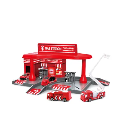 Hasičská stanice  + 2 autíčka