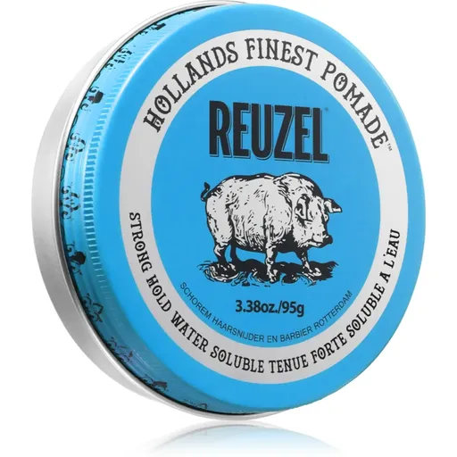 Reuzel Blue Water Soluble Strong Hold pomáda na vlasy 95 g