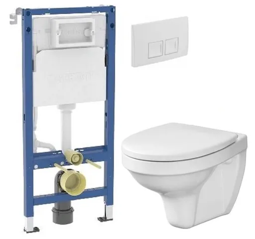 GEBERIT Duofix tlačítko DELTA50 bílé WC CERSANIT DELFI + SEDÁTKO 458.103.00.1 50BI DE1