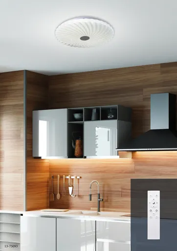 Stropní svítidlo bílé LED 38,5 cm s nastavitelným jasem barvy + dálkové ovládání Calipso