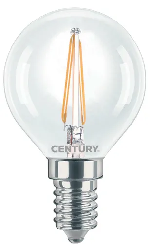 CENTURY LED FILAMENT MINI GLOBE ČIRÁ 2W E14 2700K 245Lm 360d 45x76mm IP20 CEN INH1G-021427