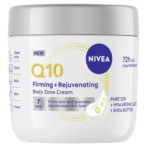 Nivea Zpevňující remodelační tělový krém Q10 (Firming and Rejuvenating Body Zone Cream) 400 ml