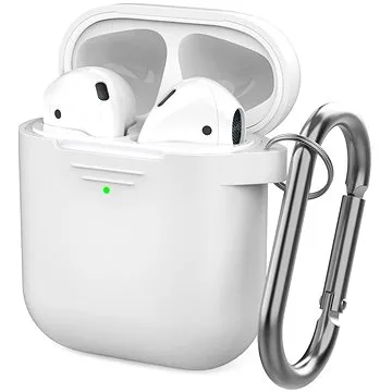 AhaStyle kryt AirPods 1 & 2 s LED indikací bílý (PT06-White)
