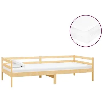 Shumee válenda s matrací 90×200 cm masivní borové dřevo, 3083569 (3083569)