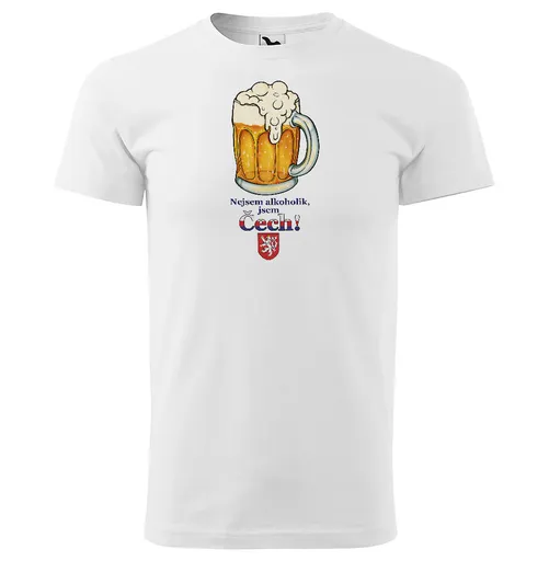 Pánské tričko Nejsem alkoholik, jsem Čech (Velikost: XL)