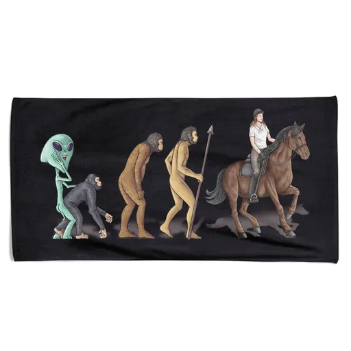 Osuška Evoluce jezdectví (Velikost osušky: 70x140cm)