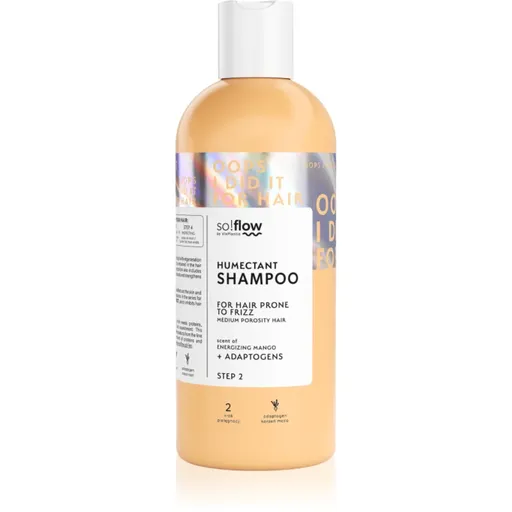 so!flow Medium Porosity Hair Humectant Shampoo uhlazující šampon proti krepatění 400 ml