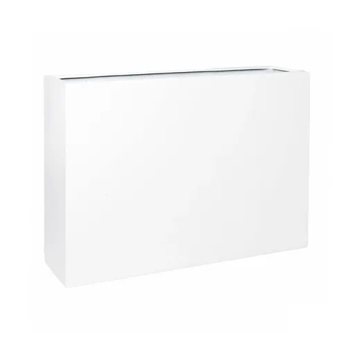 Květináč Jort Slim, barva lesklá bílá, více velikostí - PotteryPots Velikost: L - v. 90 cm