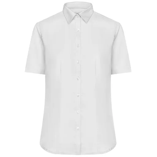 James & Nicholson (Daiber) Dámská košile s krátkým rukávem JN683 - Bílá | 2XL