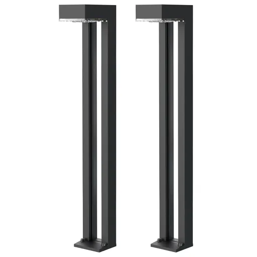 Venkovní solární LED světlo Viking SR07 - 2ks/1000 lm/IP54/2 režimy/teplá bílá