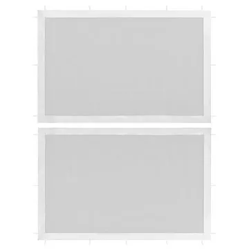 Boční stěna k party stanu 2 ks síťovaná bílá (45121)