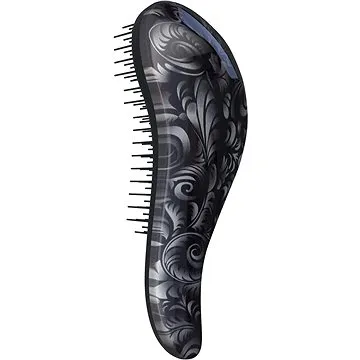 DTANGLER Detangling Brush Black Flower (8595615780208)