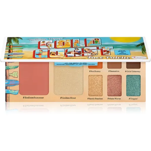 theBalm Voyage Gold Coast paletka na tvář 10 g