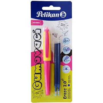 PELIKAN 1 ks + 2 náplně, žlutá/růžová (60079093)