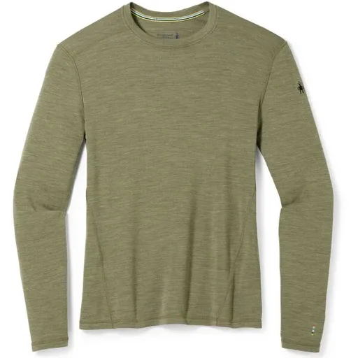 Smartwool CLASSIC THERMAL MERINO BL CREW BOXED Pánské triko, khaki, velikost