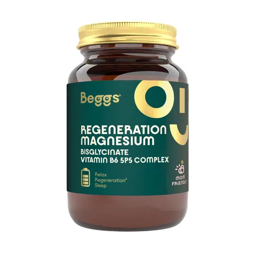 Beggs Magnesium bisglycinate + vitamin B6 P5P Complex 60 kapslí
