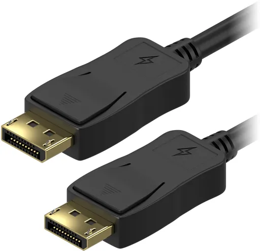 AlzaPower DisplayPort (M) na DisplayPort (M) propojovací stíněný 3m černý (APW-CBDP130B)