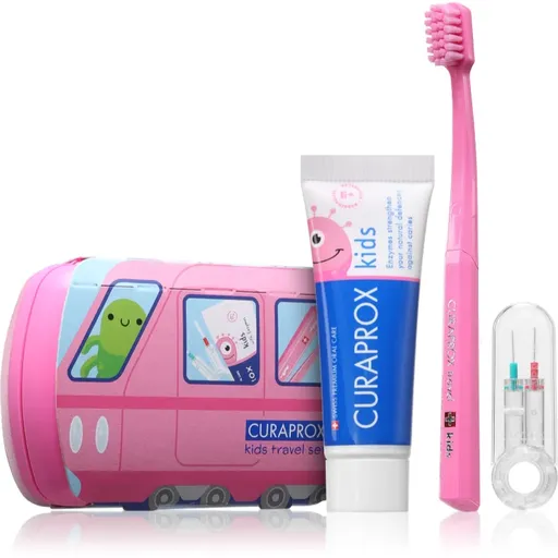 Curaprox Kids Travel Set cestovní set na zuby, jazyk a dásně pro děti 1 ks