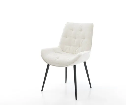 Jídelní židle Taimi-Flex bouclé měkký béžová 4-nohá zúžená