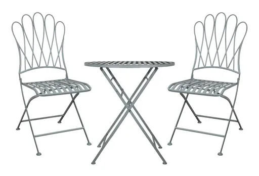 2ks bílá antik dekorace andílků s hvězdou a srdcem L - 12*8*42 cm J-Line by Jolipa