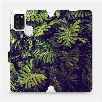 Flipové pouzdro na mobil Samsung Galaxy A21S - V136P Zelená stěna z listů (5903516286973)
