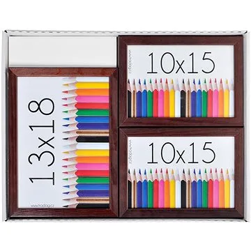 TRADAG sada 3 rámečků, hnědý (1612_2119)