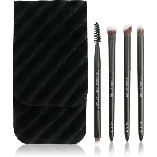 Brushworks Travel Eye Brush Set sada štětců na cesty