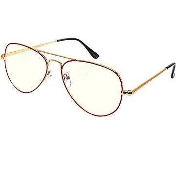 GLASSA Blue Light Blocking Glasses PCG 09, dioptrie: +0.00 červeno zlatá (8592857093004)