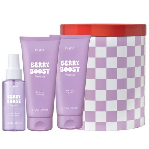 PUPA Milano Dárková sada Berry Boost Happy Box Kit 4