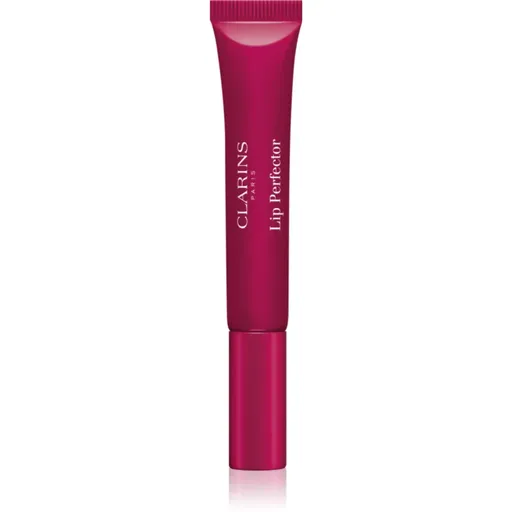 Clarins Lip Perfector Shimmer lesk na rty s hydratačním účinkem odstín 08 Plum Shimmer 12 ml