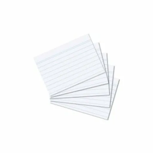 Karty do kartotéky A8, bílé, linka