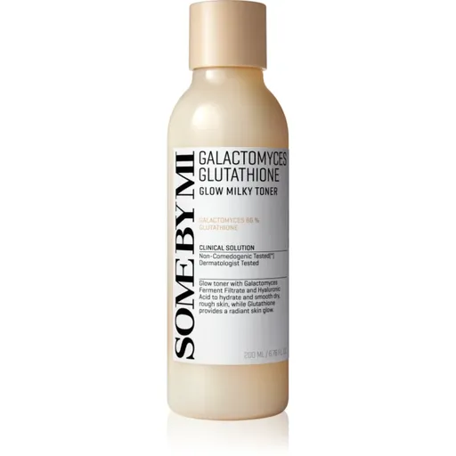 Some By Mi Galactomyces Glutathione Glow Milky Toner zjemňující a hydratační tonikum pro rozjasnění pleti 200 ml