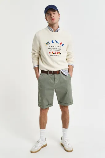 ŠORTKY GANT REG SUNFADED CHINO SHORTS KALAMATA GREEN