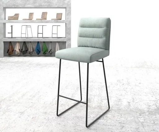 Barová židle Pela-Flex Stripes Mint Skid Kovový rám