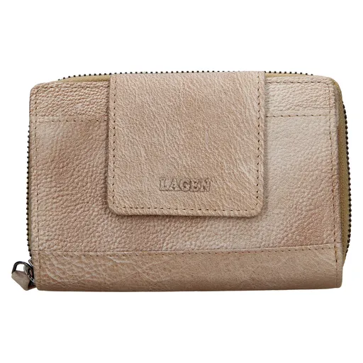 Dámská kožená peněženka Lagen Agáta - béžová