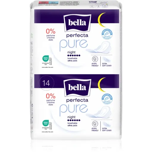 BELLA Perfecta Pure Night ultratenké menstruační vložky 14 ks