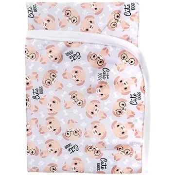 Bobánek Přebalovací podložka Cute dogs 75 × 75 cm jemná (7PPM)