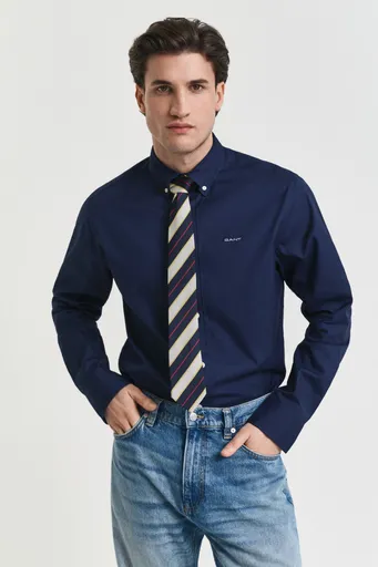 KOŠILE GANT REG PINPOINT OXFORD SHIRT MARINE