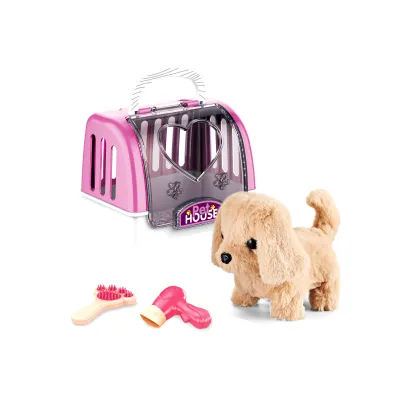 Pejsek hrací set - světle hnědý