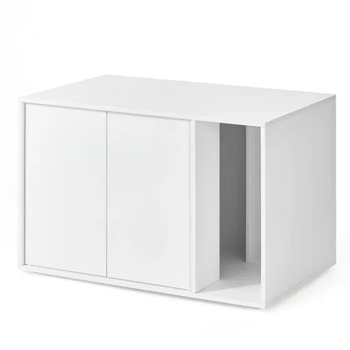 Moderní skříňka na kočičí toaletu bílá 80x50x53 cm