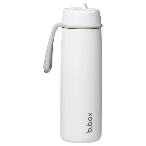 B.BOX Nerezová termolahev s brčkem 690 ml - white out