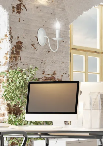 Nástěnná lampa 1X40W E14 krémová BELLAGIO