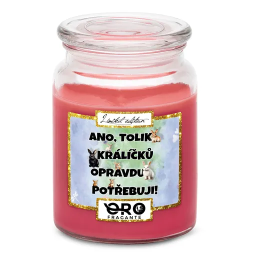 Svíčka Tolik králíčků (Vůně svíčky: Višně v čokoládě)