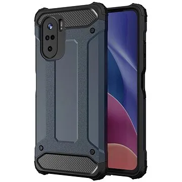 Hybrid Armor plastový kryt na Xiaomi Redmi K40 / Poco F3, modrý (HUR33286)