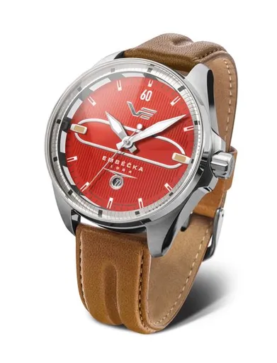Vostok Europe Limitovaná edice Embéčka Automatic Line NH35-325A495 - Hnědý kožený řemínek