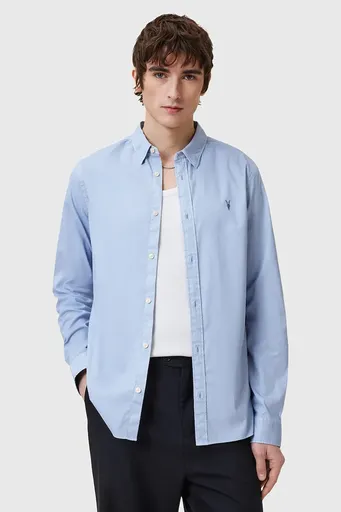 Bavlněná košile AllSaints HAWTHORNE LS SHIRT