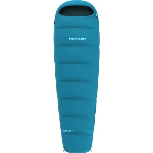 Hannah BIKE W 100 Lehký spací pytel, tyrkysová, velikost 195 cm - levý zip