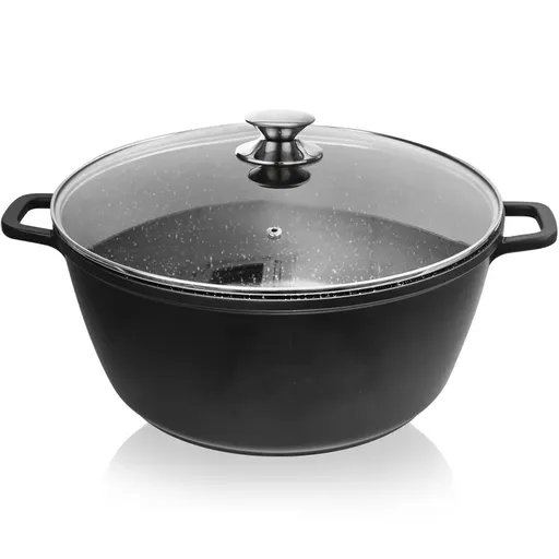 Orion Hrnec GRANDE pr. 32 cm skleněná poklice , 9,7 l