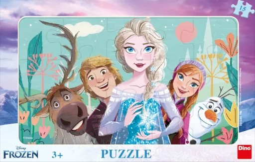 Puzzle Frozen: rodina 15 dílků deskové