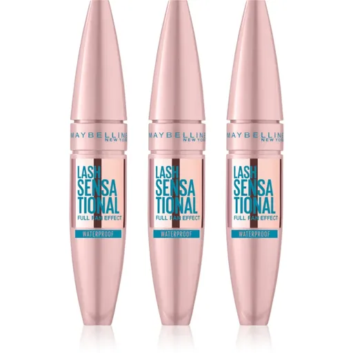 MAYBELLINE NEW YORK Lash Sensational voděodolná řasenka pro prodloužení, natočení a objem odstín Black